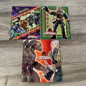 Vintage 1998 DreamWorks Small Soldiers 3-Ring Binder Folders Set of 4